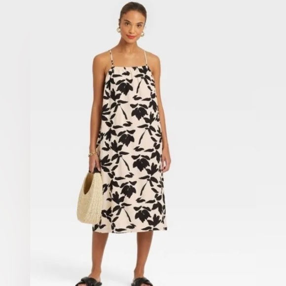 a new day Dresses Nwt A New Day Floral Linen Dress Size Xxl Poshmark